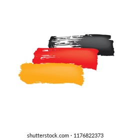 Germany flag, vector illustration on a white background