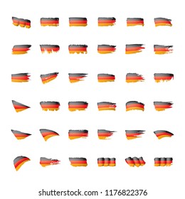 Germany flag, vector illustration on a white background