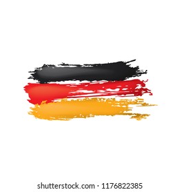 Germany flag, vector illustration on a white background