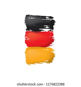 Germany flag, vector illustration on a white background