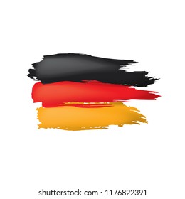 Germany flag, vector illustration on a white background