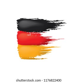 Germany flag, vector illustration on a white background