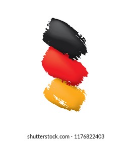 Germany flag, vector illustration on a white background