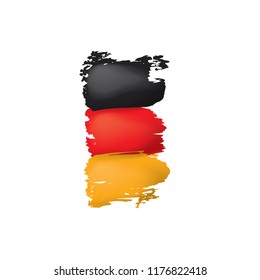 Germany flag, vector illustration on a white background