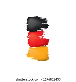 Germany flag, vector illustration on a white background