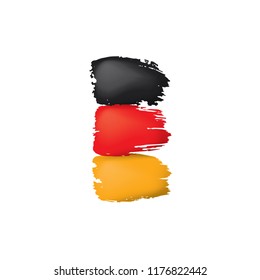 Germany flag, vector illustration on a white background