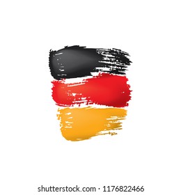 Germany flag, vector illustration on a white background
