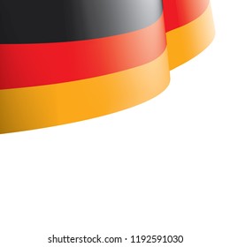 Germany flag, vector illustration on a white background