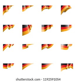 Germany flag, vector illustration on a white background