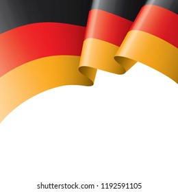 Germany flag, vector illustration on a white background