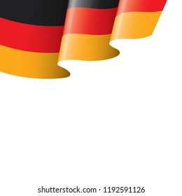 Germany flag, vector illustration on a white background