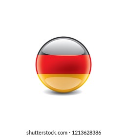 Germany flag, vector illustration on a white background