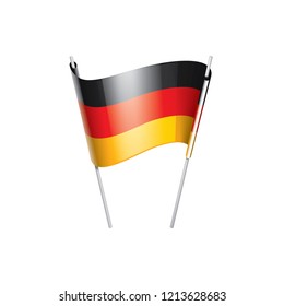 Germany flag, vector illustration on a white background