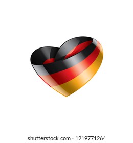 Germany flag, vector illustration on a white background