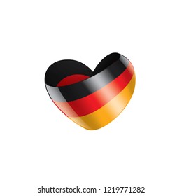 Germany flag, vector illustration on a white background
