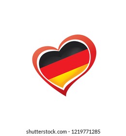 Germany flag, vector illustration on a white background