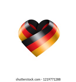 Germany flag, vector illustration on a white background
