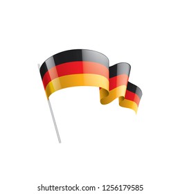 Germany flag, vector illustration on a white background