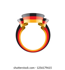 Germany flag, vector illustration on a white background