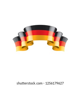 Germany flag, vector illustration on a white background