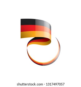 Germany flag, vector illustration on a white background