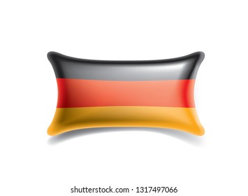 Germany flag, vector illustration on a white background