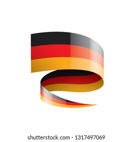 Germany flag, vector illustration on a white background