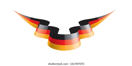 Germany flag, vector illustration on a white background