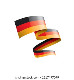 Germany flag, vector illustration on a white background