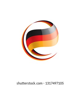 Germany flag, vector illustration on a white background