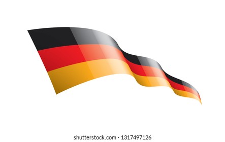 Germany flag, vector illustration on a white background