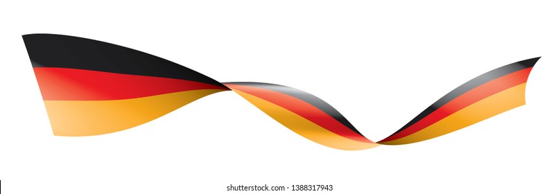 Germany flag, vector illustration on a white background