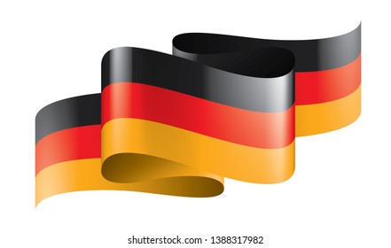 Germany flag, vector illustration on a white background