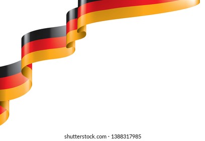 Germany flag, vector illustration on a white background