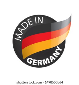 Germany flag, vector illustration on a white background