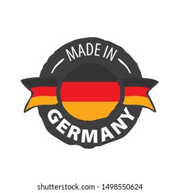 Germany flag, vector illustration on a white background