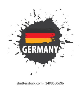 Germany flag, vector illustration on a white background