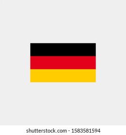 Germany flag. Vector illustration on gray background