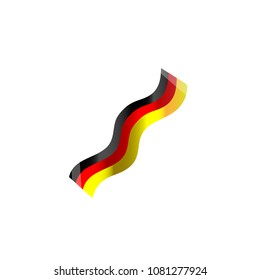 Germany flag vector illustration. White background