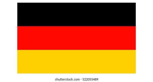 Germany flag vector. Germany flag, official colors and proportion correctly. National Germany flag. Vector illustration. EPS10.