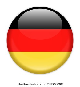 Germany Flag Vector Round Icon - Illustration