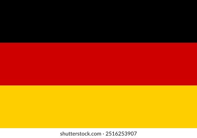 Germany flag vector. Flag of Germany sign isolated. National flag of Germany flat symbol icon for printing of any size. EPS 10