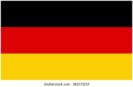 Germany flag vector symbol icon  design. German flag color illustration isolated on white background.