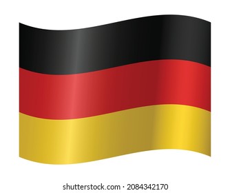 Germany flag waving official flying 
