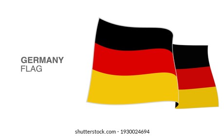 Vectores eólicos de bandera de Alemania