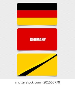 Germany, Flags concept design. Vector illustration.