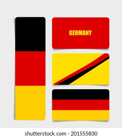 Germany, Flags concept design. Vector illustration.