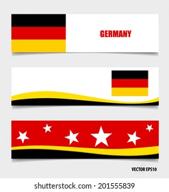 Germany, Flags concept design. Vector illustration.