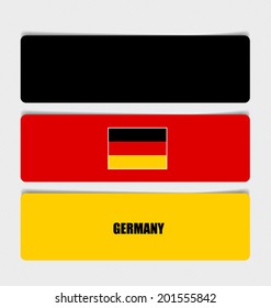 Germany, Flags concept design. Vector illustration.