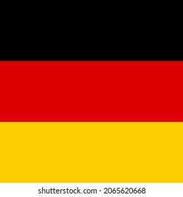 Germany Flat Square Country Flag Icon